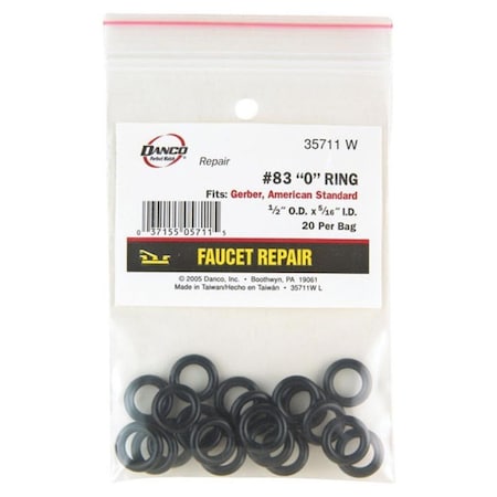 Swivel 35711W O-Ring 0.31 x 0.5 x 0.09 in. SW3328587